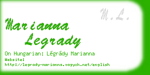 marianna legrady business card
